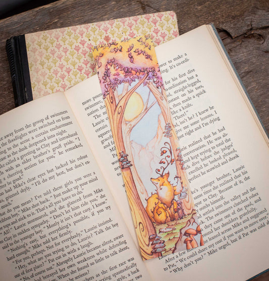 Fae Fox Autumn Bookmark