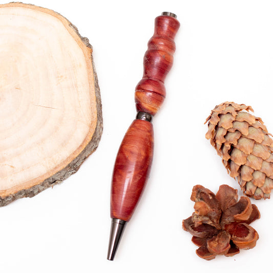 Eastern Red Cedar Natural Wood Ballpoint Pen or Mechanical Pencil,  Ergonomic Grip for More Comfortable Writing, Fairytale Pen, Handmade Pen, Arthritis Pencil